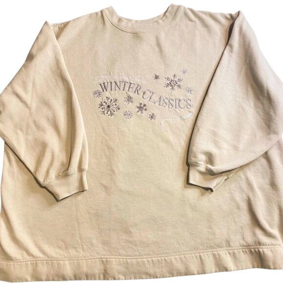 XXL Womans Vintage WInter Classics Crew Neck  Brand- Veniza Jeans - Picture 1 of 7